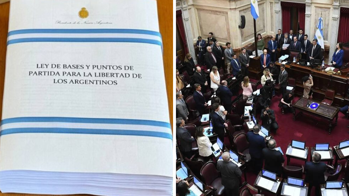 Ley de Bases: el Gobierno de Javier Milei consiguió este miércoles la cantidad de firmas necesarias para avanzar con los dictámenes (Foto: archivo).