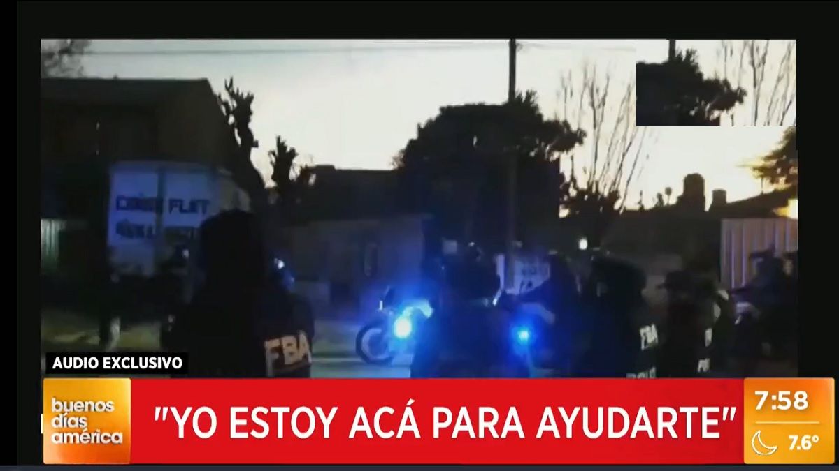 Rehenes y tensión en Isidro Casanova. Foto: captura de Tv.&nbsp;