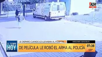 José C. Paz: hasta esposado, le robó el arma al policía para fugarse. (Captura de Tv)
