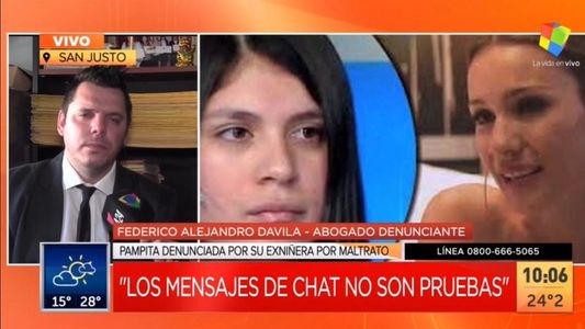 La palabra del abogado de la exempleada de Pampita: Los chats que mostró ella no sirven como prueba