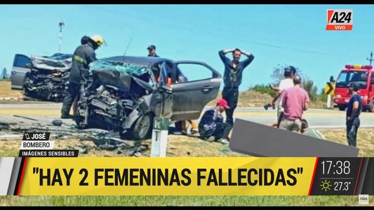 Uruguay: dos argentinas murieron en un violento choque frontal
