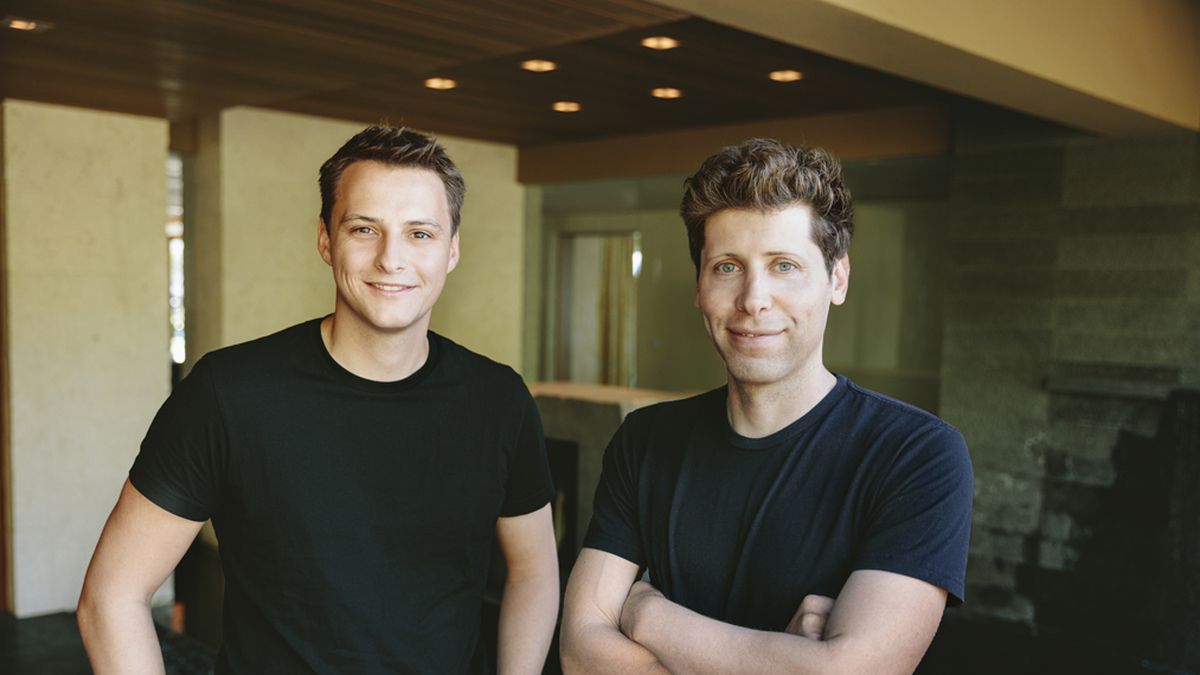 Alex Blania y Sam Altman