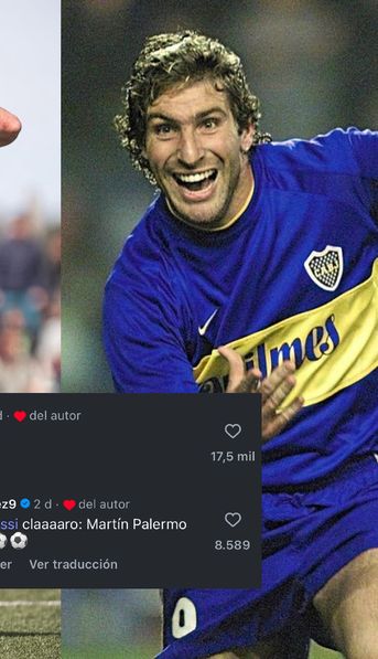 Messi comparó a un inesperado jugador con Martín Palermo y los hinchas de Boca estallaron