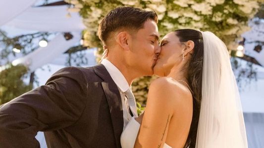 Paulo Dybala y Oriana Sabatini celebraron su primer mes de casados con fotos inéditas de la boda