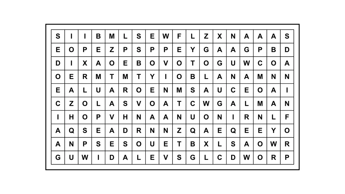 Encontrá la frase escondida en una sopa de letras con una cita célebre oculta