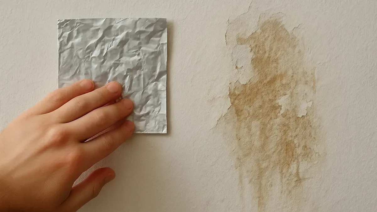 El truco del papel aluminio en la pared: qué revela sobre la humedad de una casa. (Imagen ilustrativa)