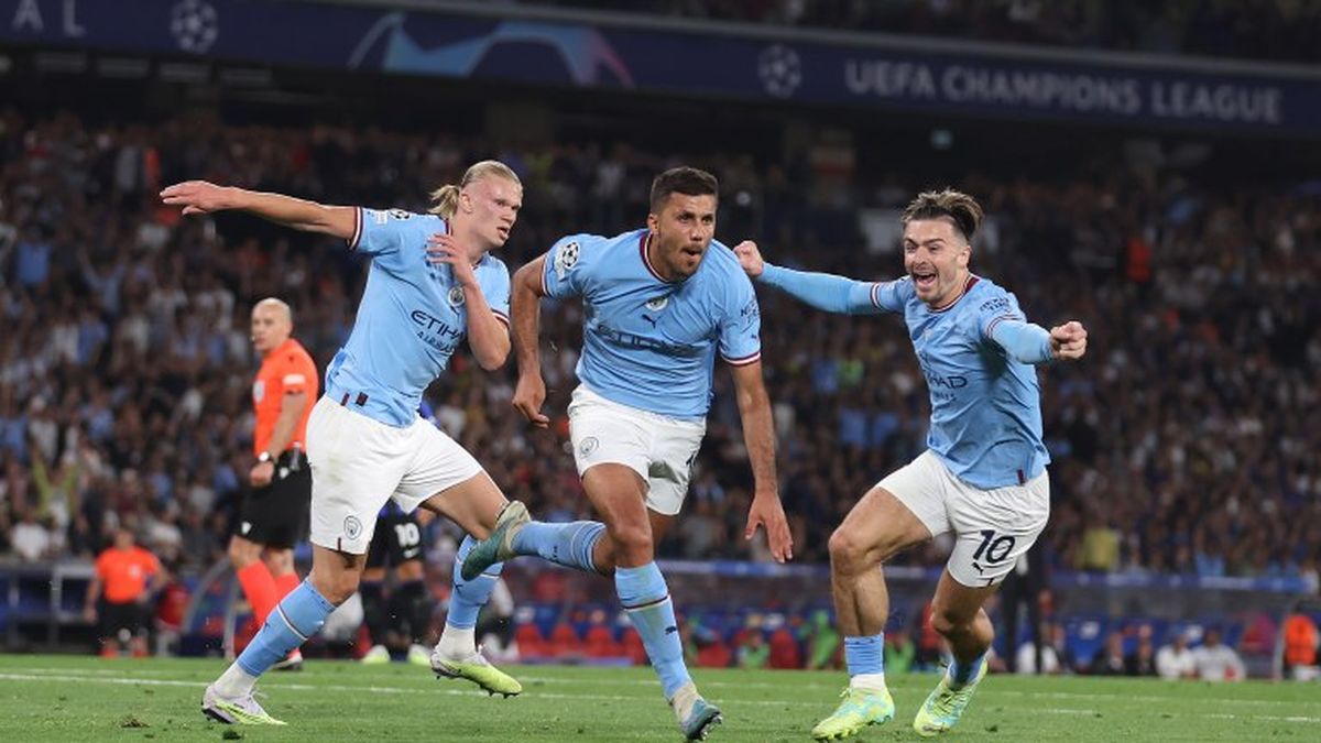 El gol de Rodri que puso en ventaja al City. (Foto: NA)
