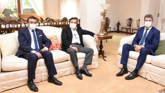 Uñac visitó Misiones, firmó convenios, se reunió con Rovira y Herrera, y apoyó al Gobierno a días de las elecciones