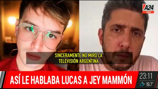 Baby Etchecopar reveló un audio de Lucas Benvenuto, en el que confirma la edad que tenía cuando estaba con Jey Mammon