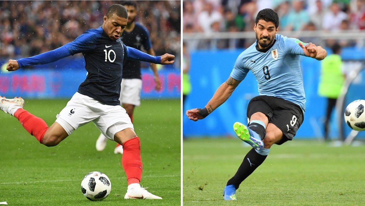Uruguay y Francia no se sacan ventajas en un partido cerrado
