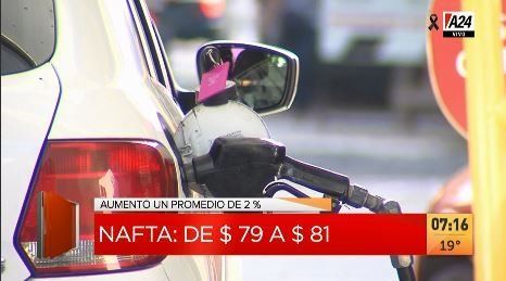 Vuelve a aumentar el combustible: la nafta súper pasa de $79 a $81