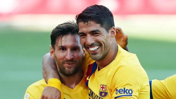 ¿Tas con sueño, papi?: la insólita foto de Lionel Messi que publicó Luis Suárez