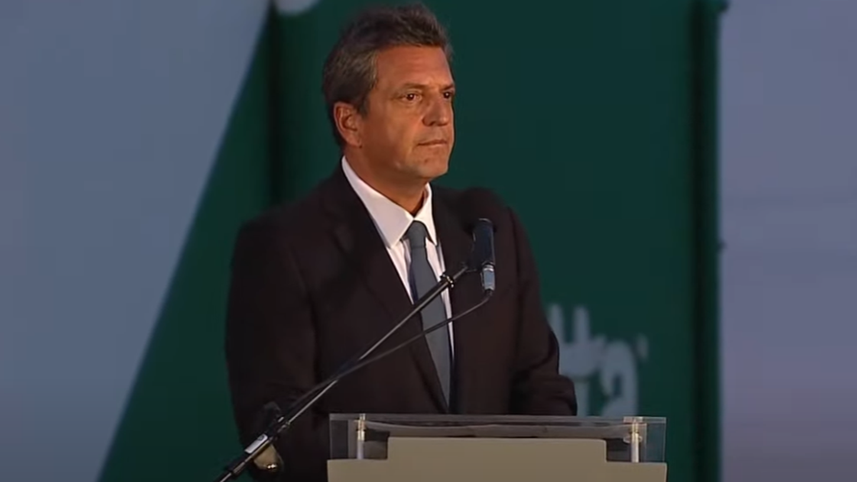 Sergio Massa: La inflación es la fiebre de una economía enferma. (Captura)