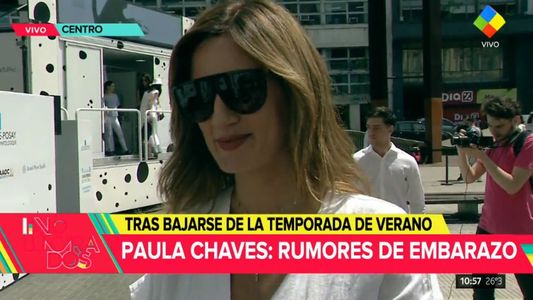 Paula Chaves enfrentó los rumores de embarazo: Aún no puedo confirmar nada