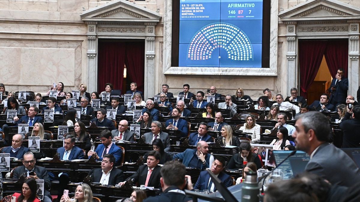 El momento de la votación favorablede la Ley. (Foto: Congreso Nacional)