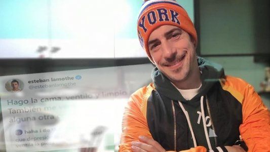 La ocurrente y divertida respuesta de Esteban Lamothe a una seguidora que lo acusó de deprimirla