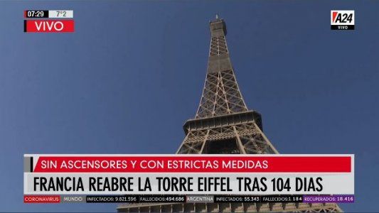Así abrió sus puertas la Torre Eiffel tras 104 días de cuarentena