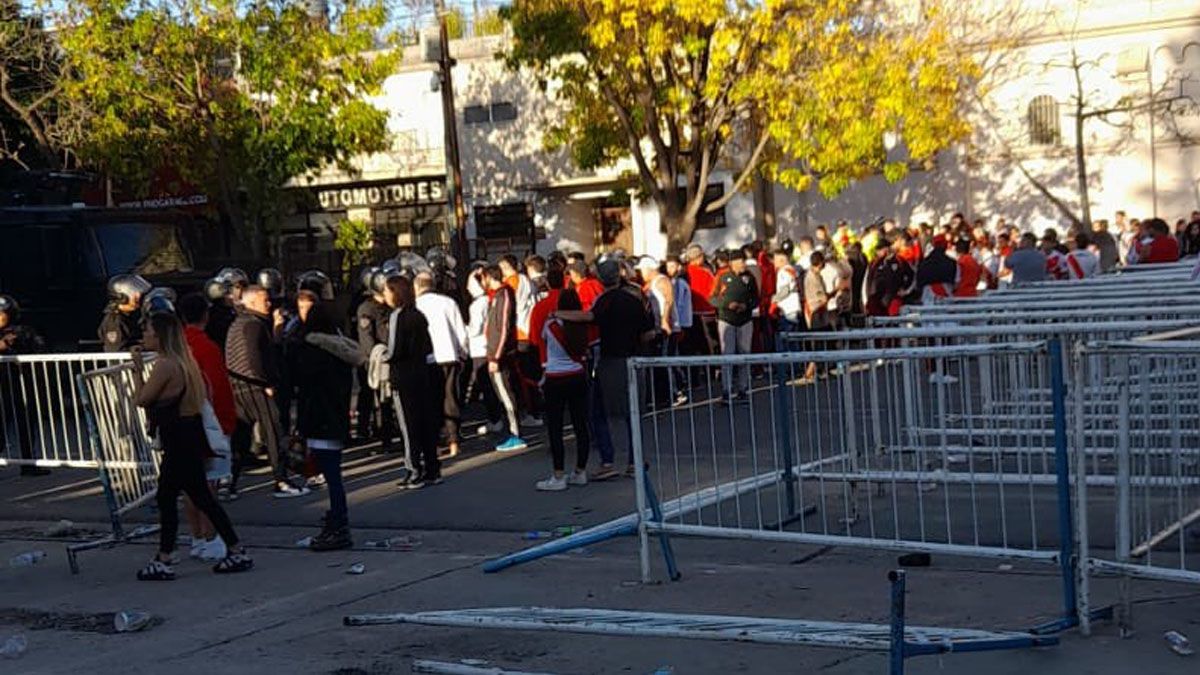 Incidentes en la previa del Superclásico.&nbsp;