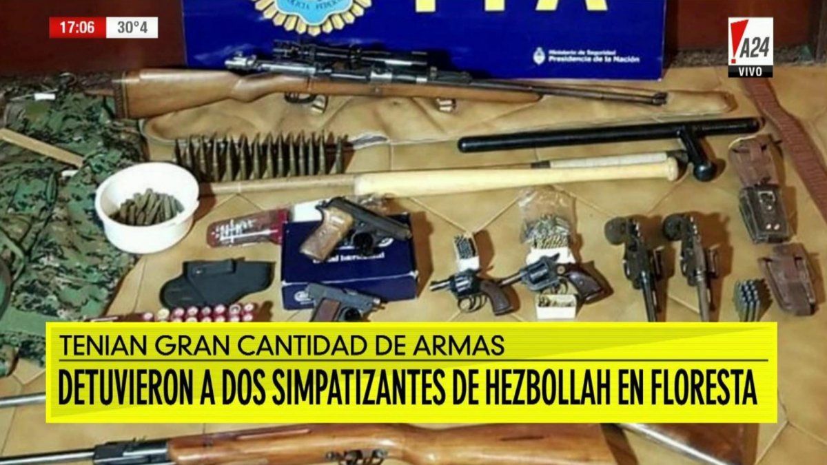 Detuvieron a dos simpatizantes de Hezbollah en Floresta