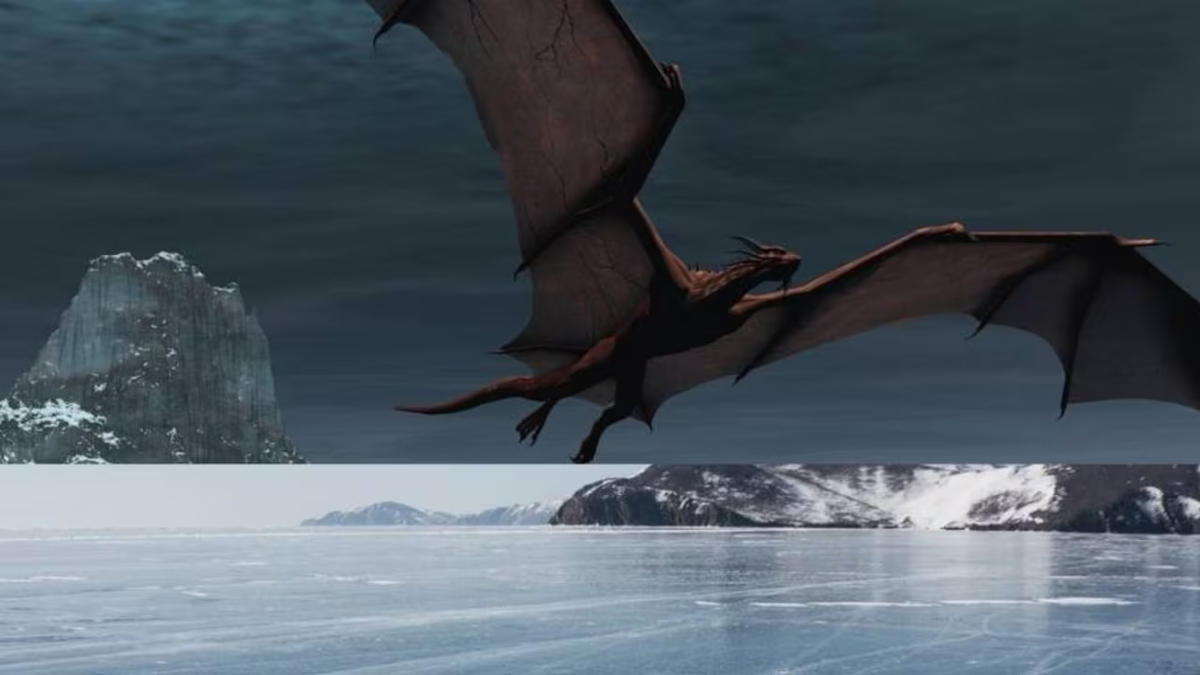Hallaron un dragón gigante congelado en Canadá y la ciencia reveló el origen del extraño animal