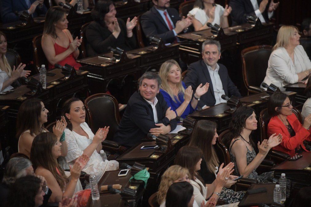 ¿Qué pasó en los pasillos del Congreso durante la asunción de Alberto?