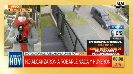 Motochorros fusilaron a un repartidor para robarle la camioneta en Adrogué