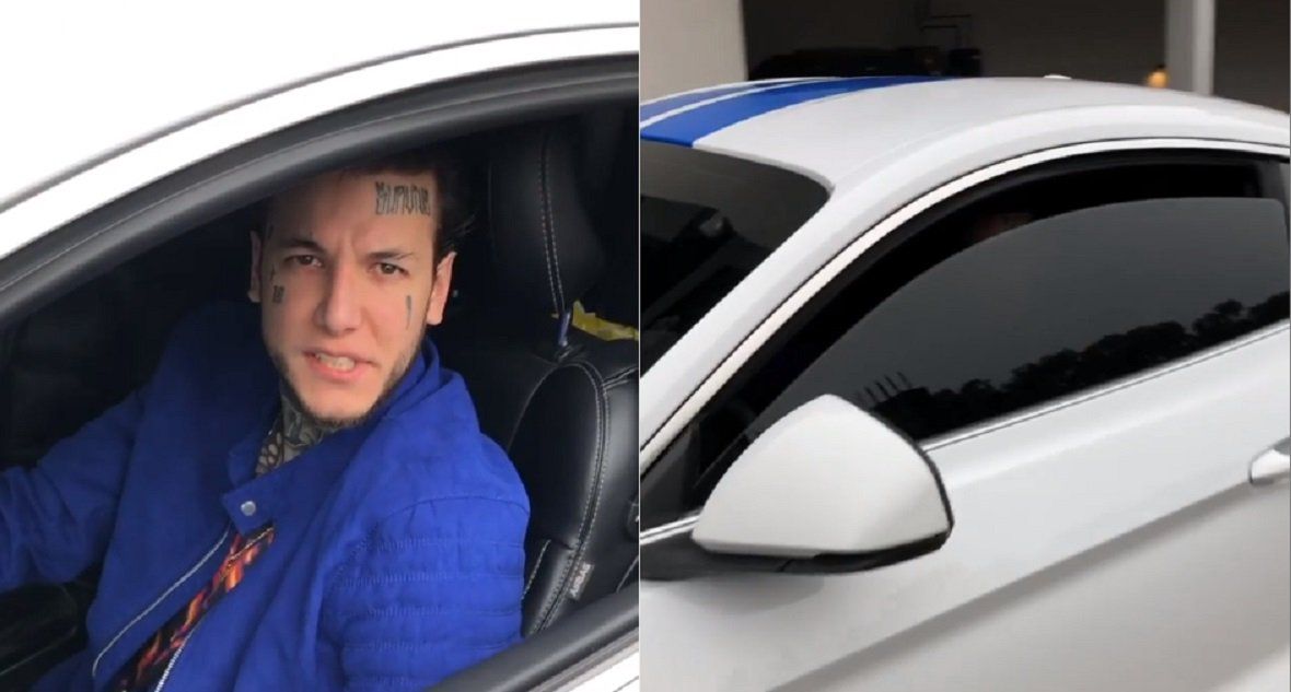 Alexander Caniggia desafió otra vez la cuarentena: mostró su lujoso auto en la calle