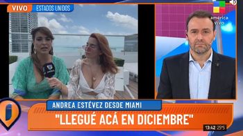 Andrea Estévez se vacunó contra el coronavirus en Estados Unidos