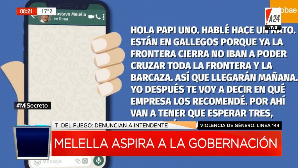 Denuncian a un intendente fueguino por pedir favores  sexuales y desde su entorno apuntan a la gobernadora tras la difusión de unos chats