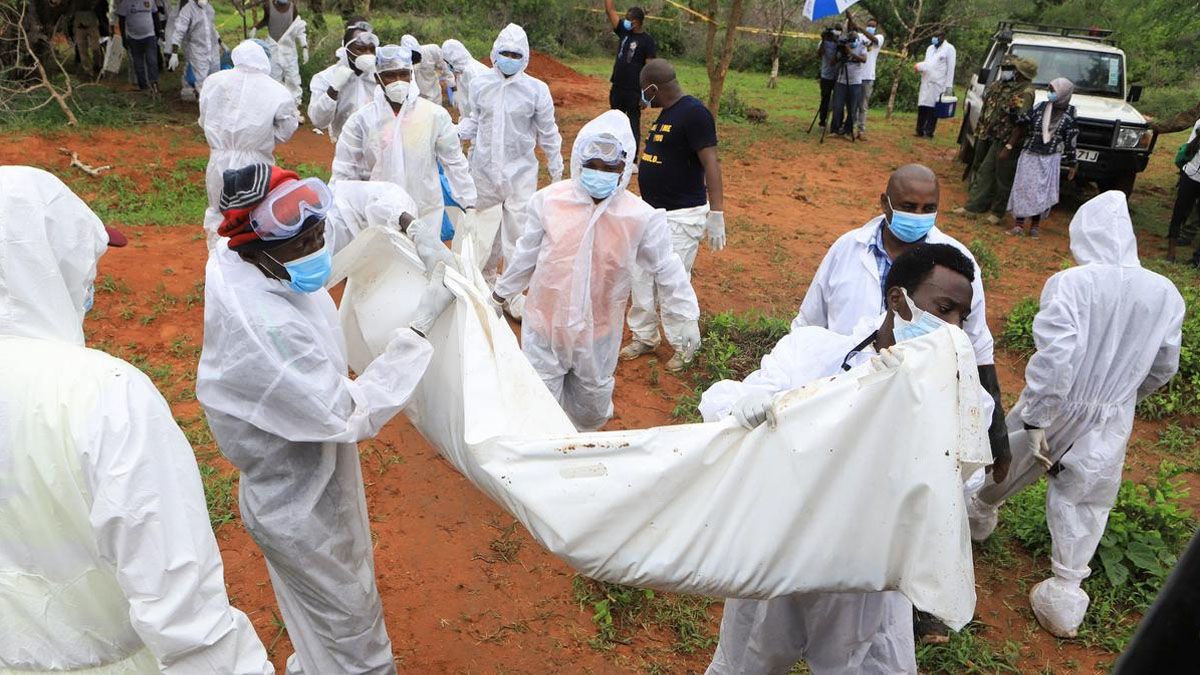 Encontraron a 47 cuerpos de personas que murieron por realizar una huelga de hambre en una secta en Kenia.(Foto:Gentileza DW)