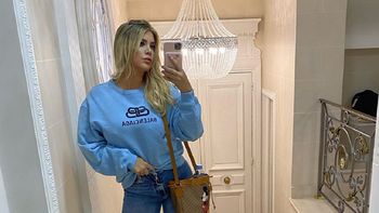 Wanda Nara mostró su probador de lujo en Milán