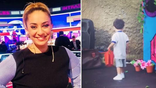 María Julia Oliván emocionada por el primer día de jardín de su hijo Antonio: Es lo mejor para su continuo avance