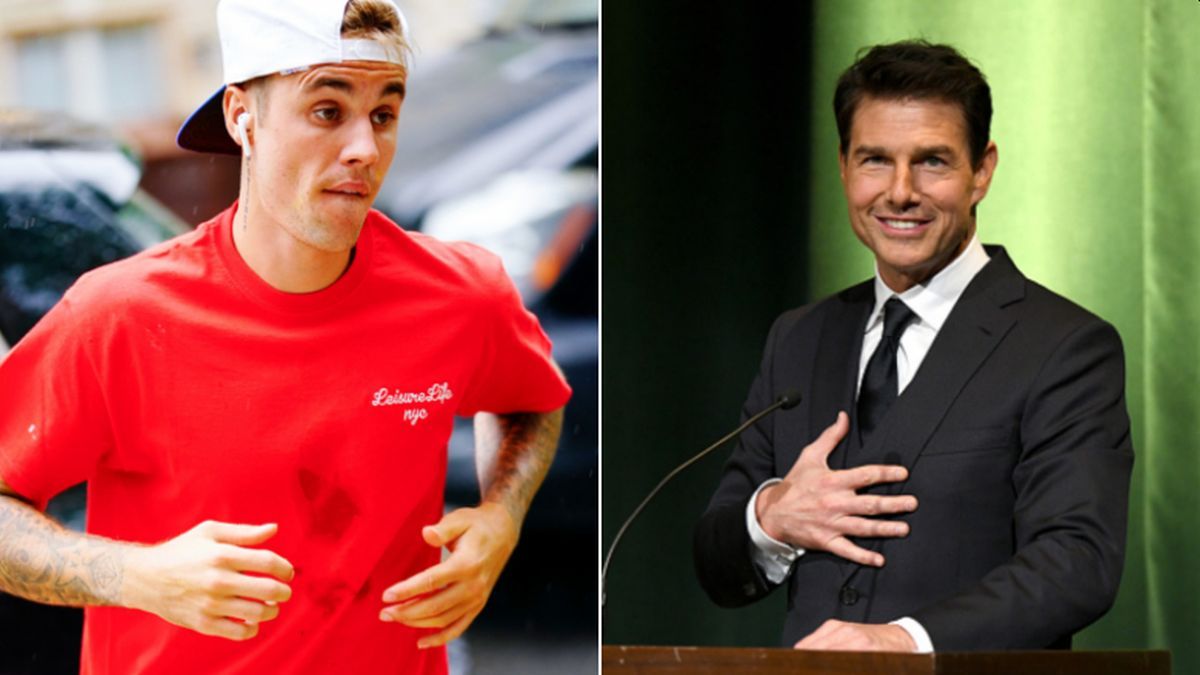 Posteriormente Bieber cayó en cuenta de su equivocación: ¿Ese no es realmente Tom Cruise? Lol