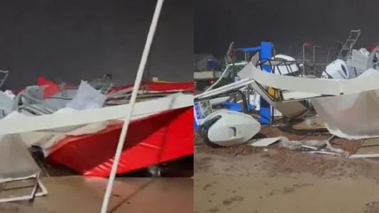 Camiones volcados y destrozos: lo que dejó el temporal en diferentes puntos del país