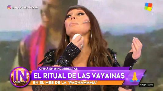 Moria Casán hizo una limpieza energética con huevos