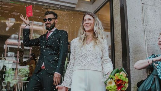 Eddie Fitte se casó con Carolina tras once años de noviazgo