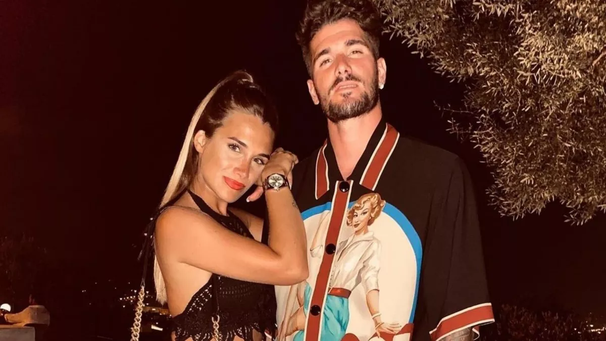 Rodrigo De Paul con su ex, Camila Homs.&nbsp;