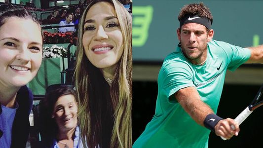Delpo no pudo con Federer pero recibió una grata visita en Miami