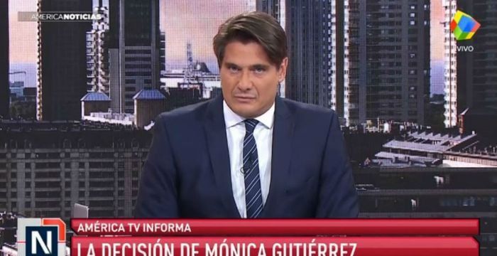 Guillermo Andino se quebró al hablar de la renuncia de Mónica Gutiérrez a América Noticias