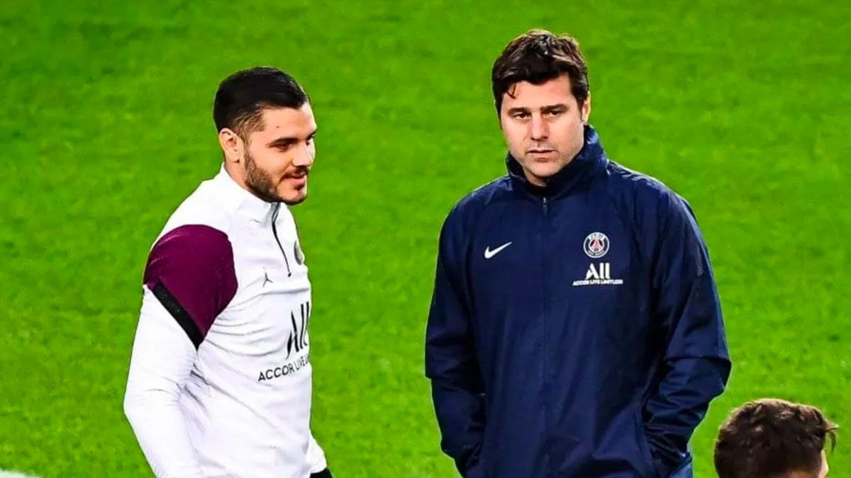 Icardi y Pochettino en PSG.