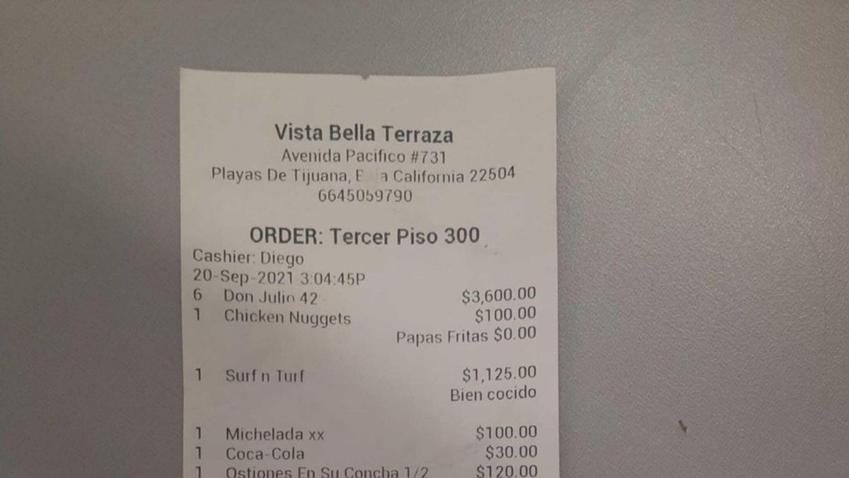 Ticket viral de Tijuana