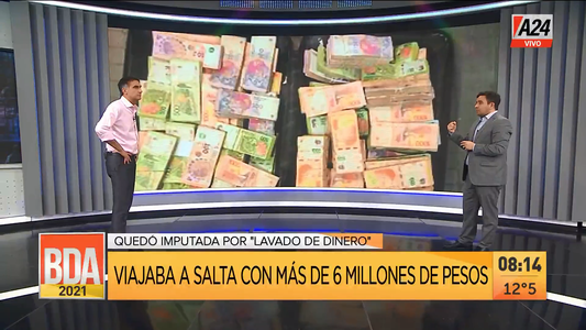 Cayó una mujer que intentó viajar con $6 millones a Salta