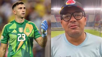 El llamativo mensaje del camarógrafo que se cruzó con el Dibu Martínez