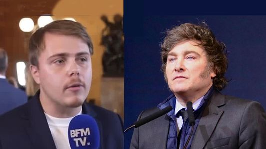 Perrito...: el fuerte e insólito cruce entre Javier Milei y un diputado francés por un reloj