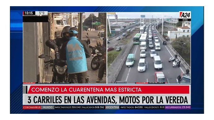Así se realizaron controles en Av. San Martín y General Paz