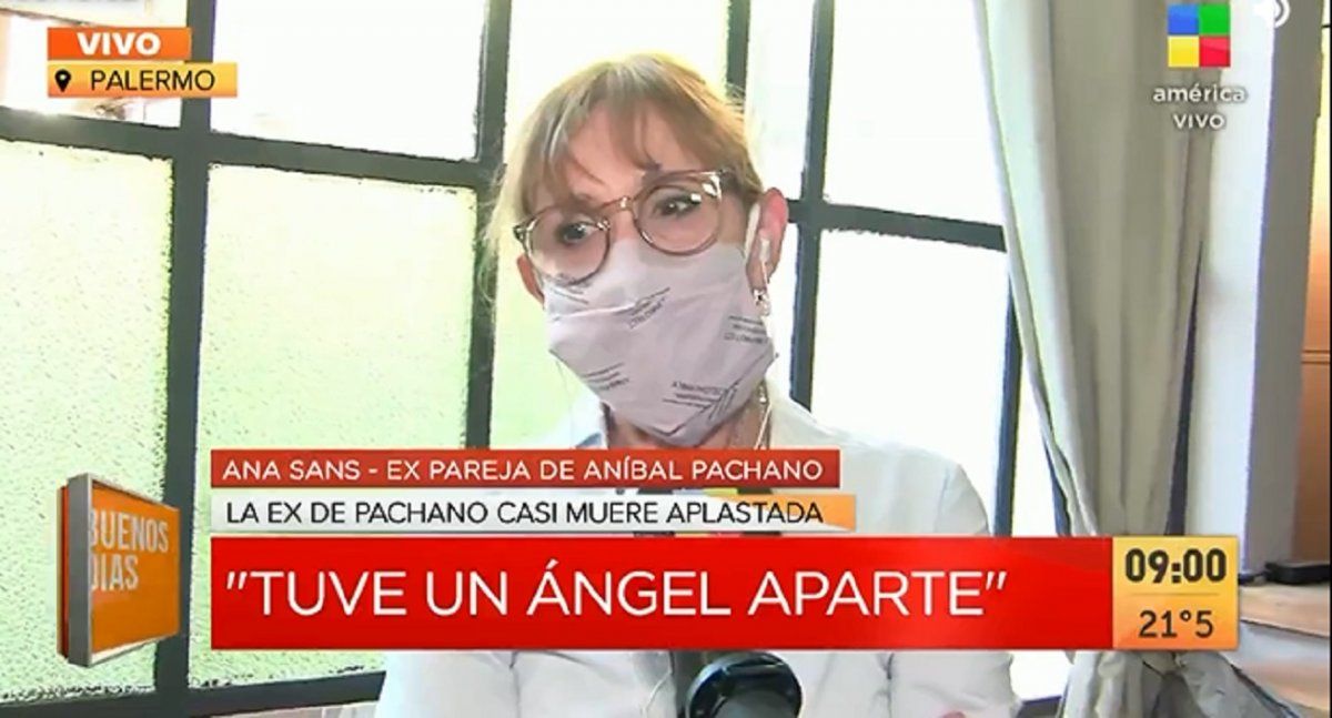 Ana Sans salvó su vida de milagro luego de un derrumbe en su casa