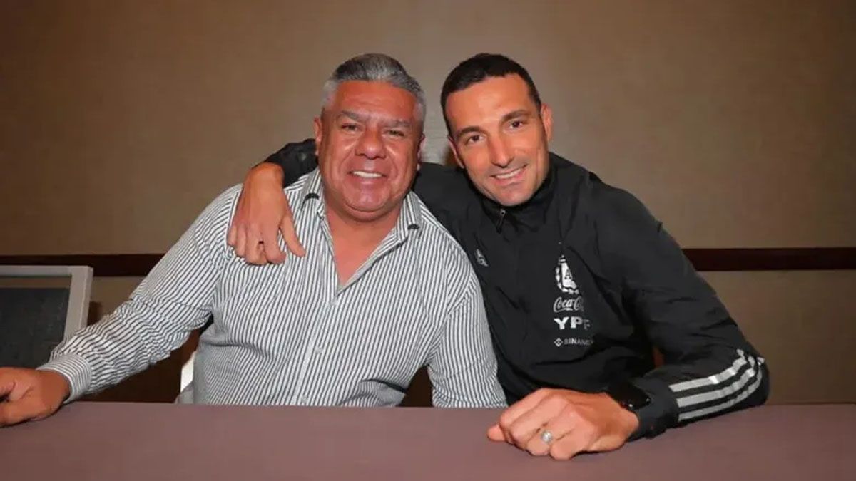Claudio Tapia y Lionel Scaloni