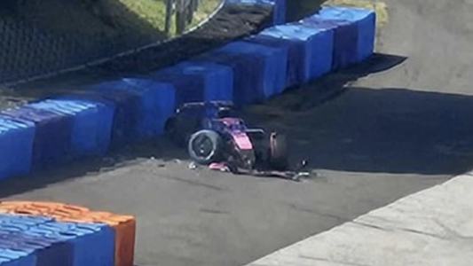 Franco Colapinto se accidentó en una jornada de pruebas y debió ser hospitalizado