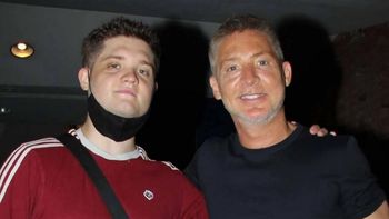 Mirá el particular saludo de cumpleaños del chueco Suar a su hijo Toto Kirzner
