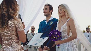 Liz Solari se casó con Walter Fara en México